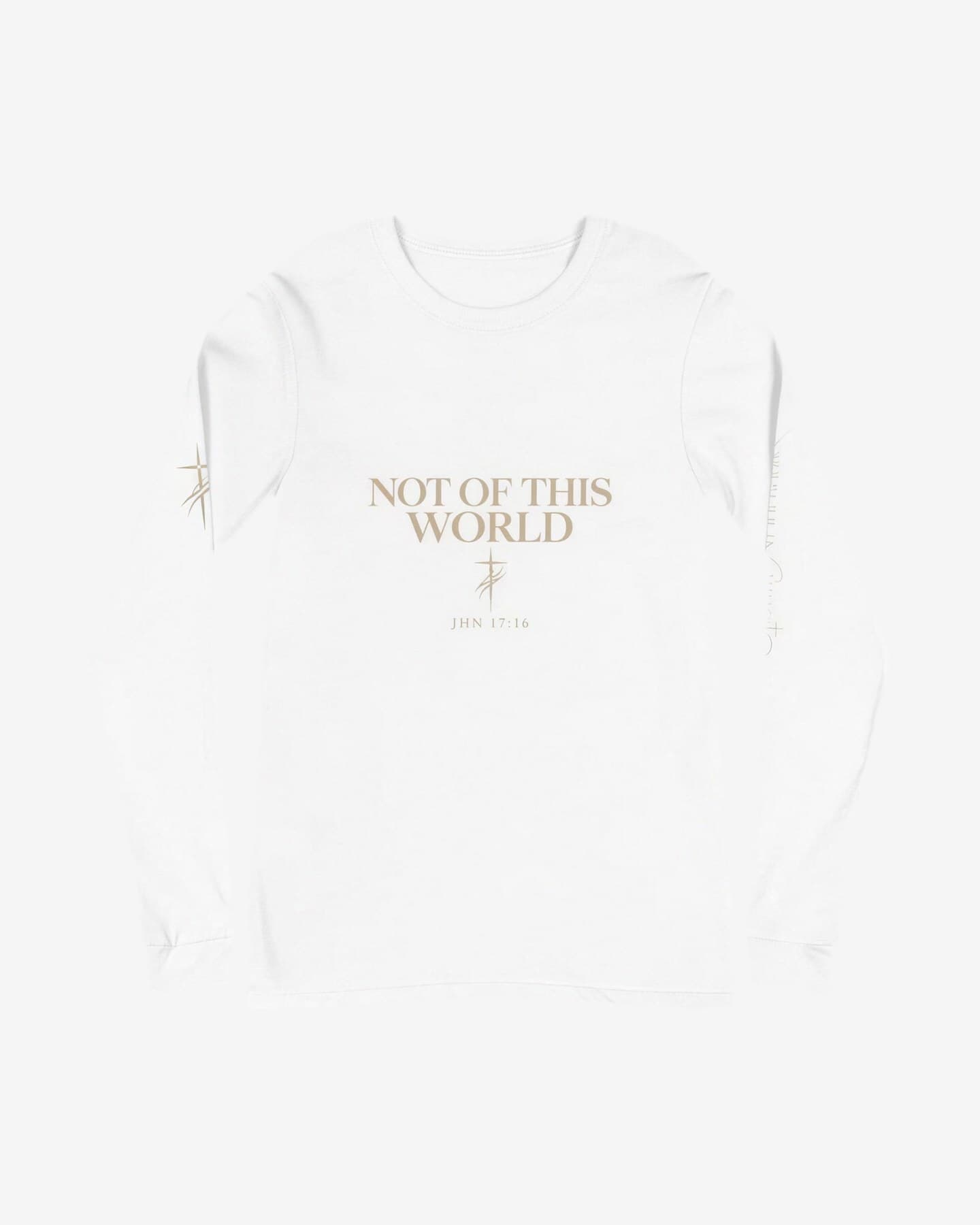 Longsleeve Not of this World in Weiss, Vorderseite
