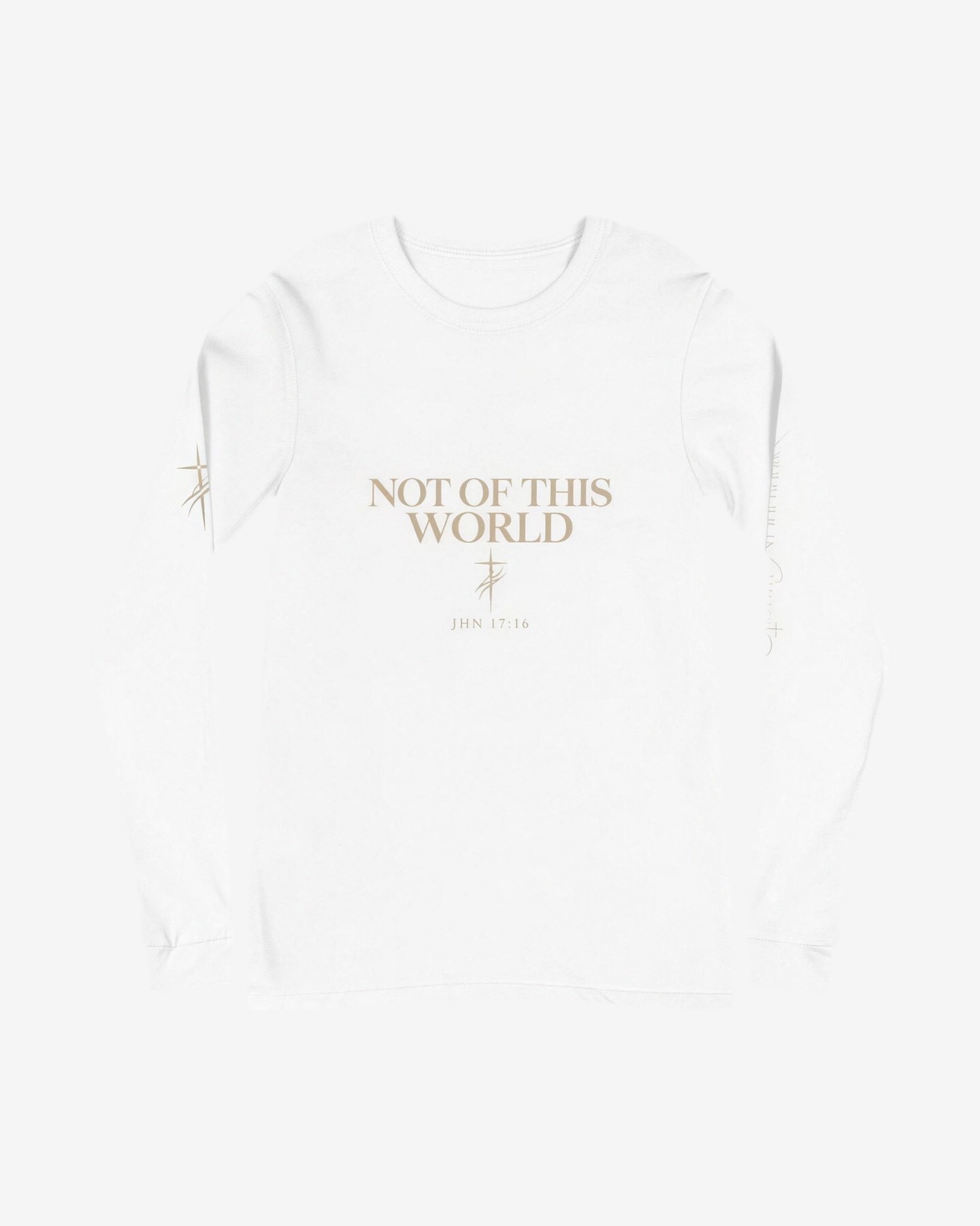Longsleeve Not of this World in Weiss, Vorderseite
